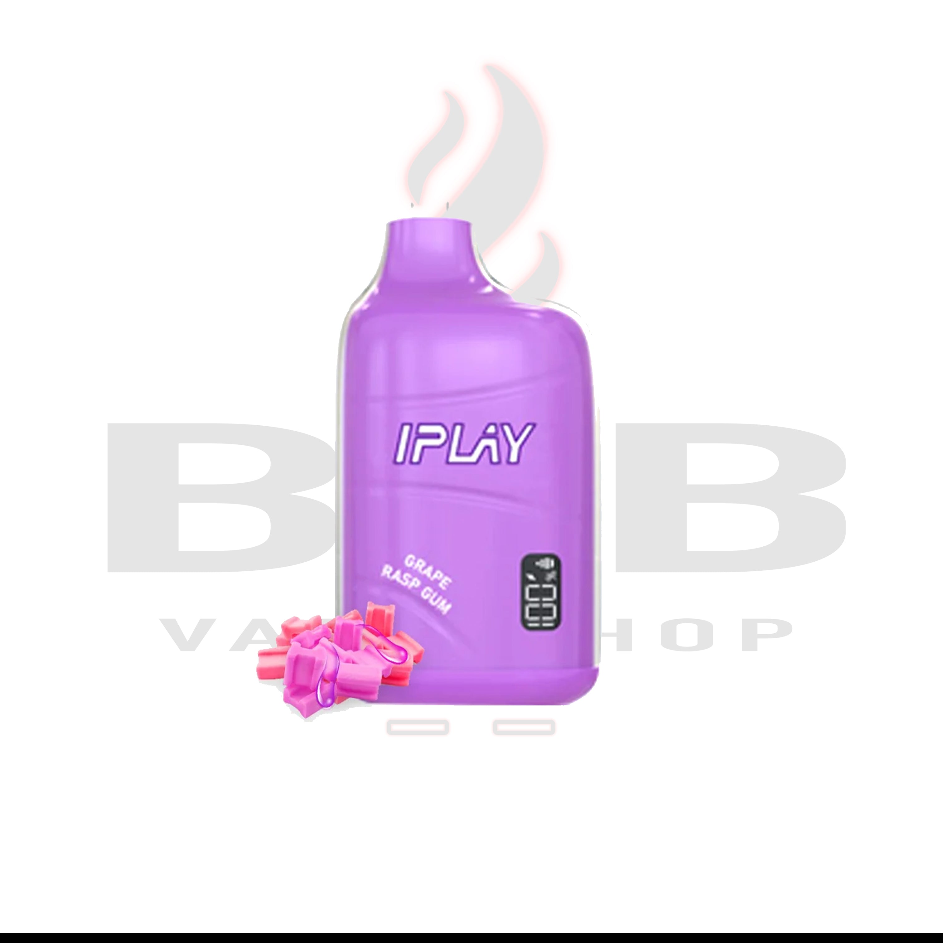 iPLAY VIBAR - GRAPE RASP GUM 5%